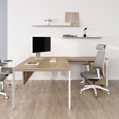 MC3.0 Ergonomic custom sized Office Manager Desk L-shaped desk with spacious desk area