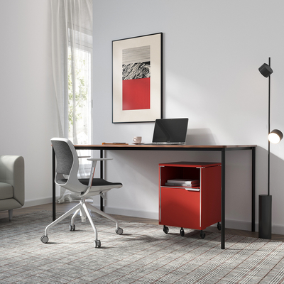 FLEX RAL Color Metal pedestal file cabinet , Office Storage Cabinet With Wheels