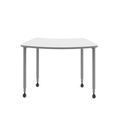 FLEX Circular Arc Shaped Modular Conference Tables With Casters Contemporary Design