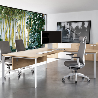 MC3.0 Ergonomic custom sized Office Manager Desk L-shaped desk with spacious desk area