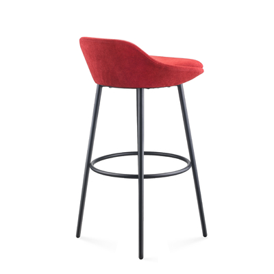 Sturdy Metal Frame Bar Chair Office Lounge Furniture Sleek Design Custom Size