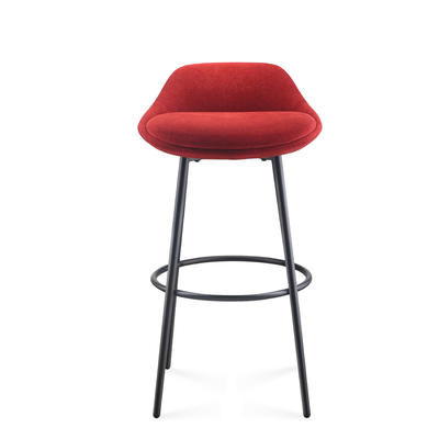 Sturdy Metal Frame Bar Chair Office Lounge Furniture Sleek Design Custom Size