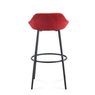 Sturdy Metal Frame Bar Chair Office Lounge Furniture Sleek Design Custom Size