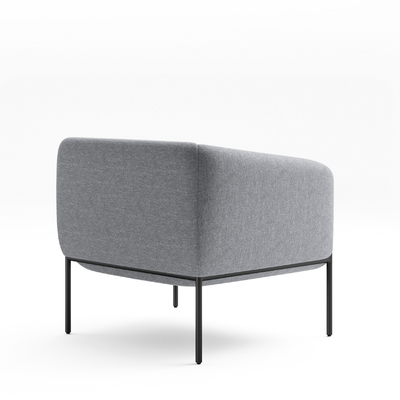 Minimalist Design Modern Office Sofa Single Lounge Chair 425mm Height For Small Spaces