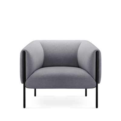 Minimalist Design Modern Office Sofa Single Lounge Chair 425mm Height For Small Spaces