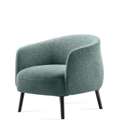 Sturdy Legs Soft Upholstery Armchair Office Sofa Single Seater Contemporary Style