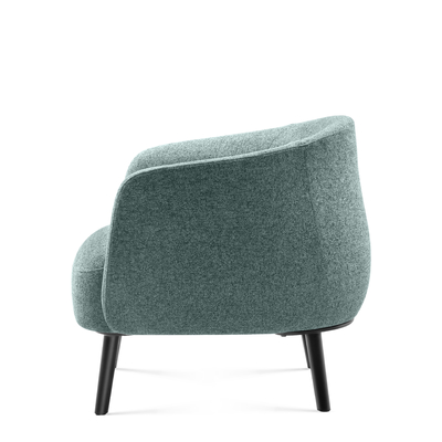 Sturdy Legs Soft Upholstery Armchair Office Sofa Single Seater Contemporary Style