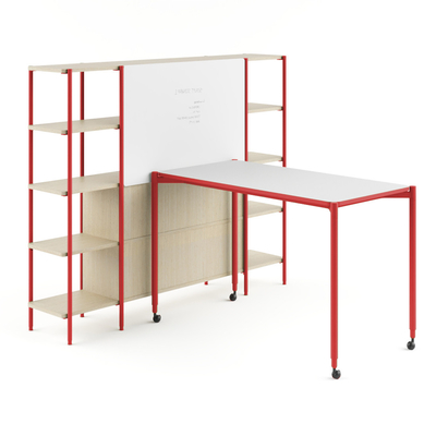 FLEX  Modern Collaborative Office Furniture Middle Island Table With Writing Pad