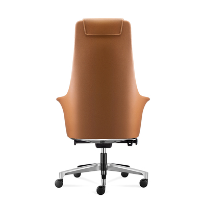 Luxury Executive Office Leather Chairs With Wheels and Adjustable Height