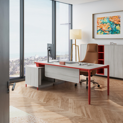 FLEX  Executive Office Desk Adjustable Height With Integrated Cable Management