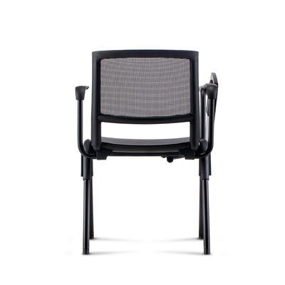 Seamless Link Office Guest Chairs Ergonomic Mesh for Dynamic Training Conference
