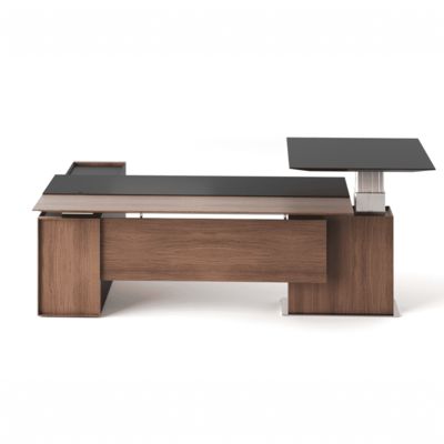 Αγορά Executive Office Desk Electric Height Adjustable Standing Desk Modern Ergonomic Leather Manager Table Capri T online manufacture