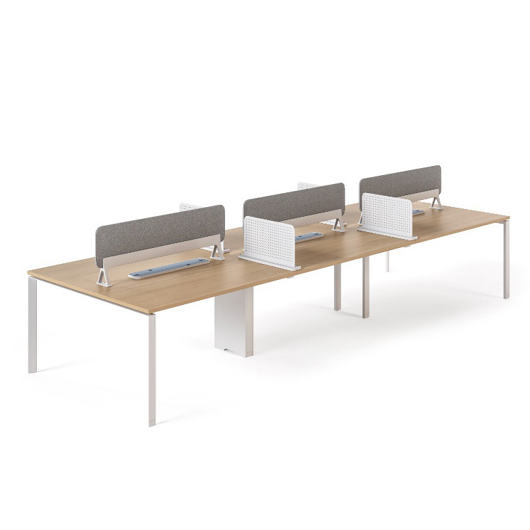 MC3.0 6 person workstation Contemporary Modular Office Workstation Face To Face Design With Sleek Modern Style