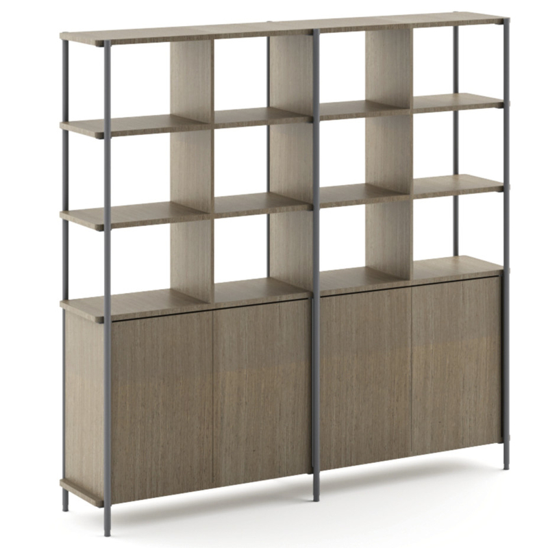FLEX Sleek Finish Partition Display Cabinet Optimize Space Office Room Dividers