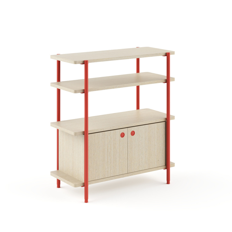 FLEX Sturdy Multi Layer Office Storage Shelves Cupboards Minimalist Design Custom