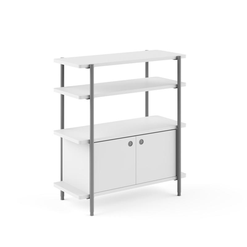 FLEX Wood Office Storage Cabinet Multi Layer Clear Division Lightweight Structure