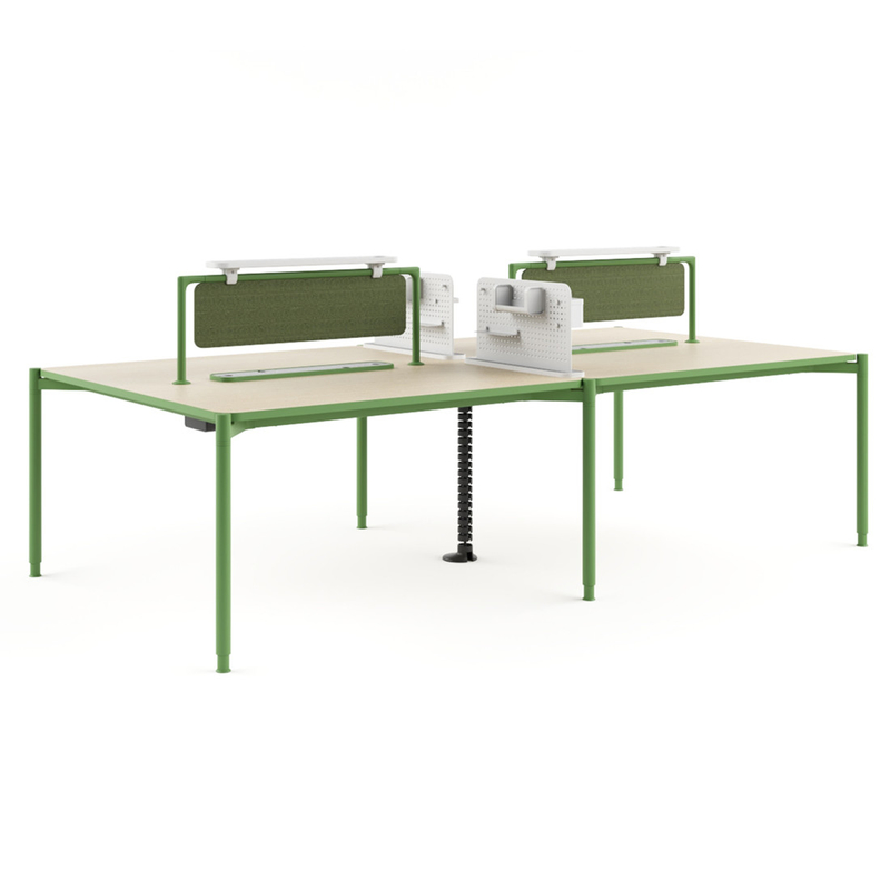 FLEX Vibrant Color Modern Office Workstation Desk With Height Adjustable Legs