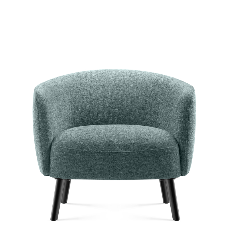 Sturdy Legs Soft Upholstery Armchair Office Sofa Single Seater Contemporary Style