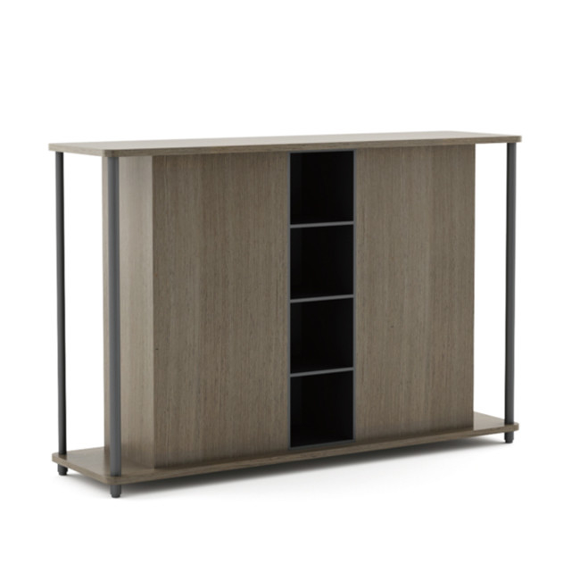 FLEX Sleek Finish Executive Desk Hutch Multi Purpose Shelving Storage Cabinet For Office Spaces